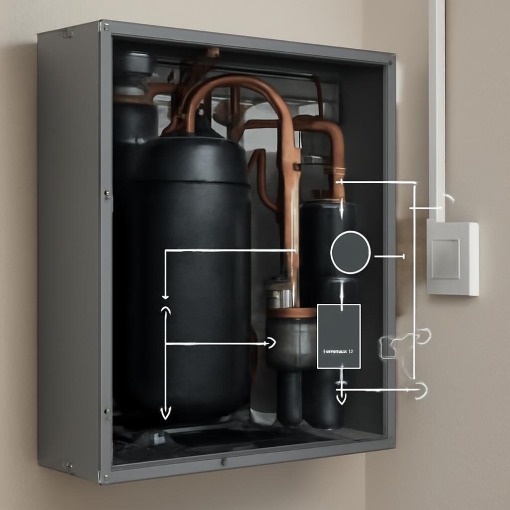 compresseur de chauffe-eau thermodynamique, circuit frigorifique