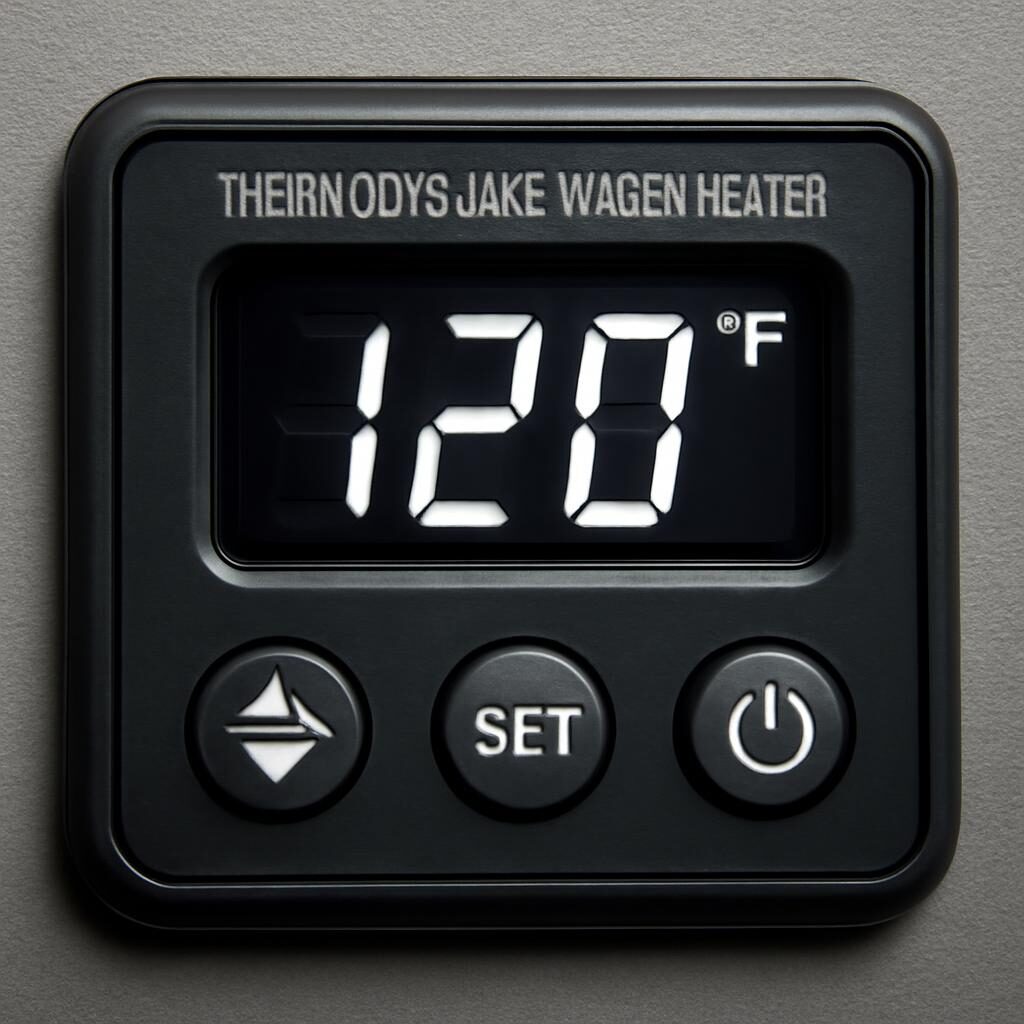 Tableau commande chauffe-eau thermodynamique affichage temperature