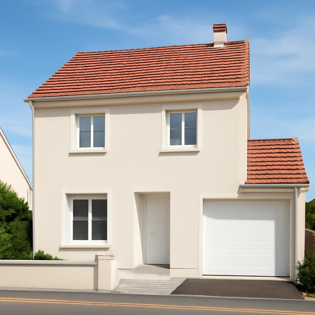 Maison rénovée avec enduit isolant extérieur fini