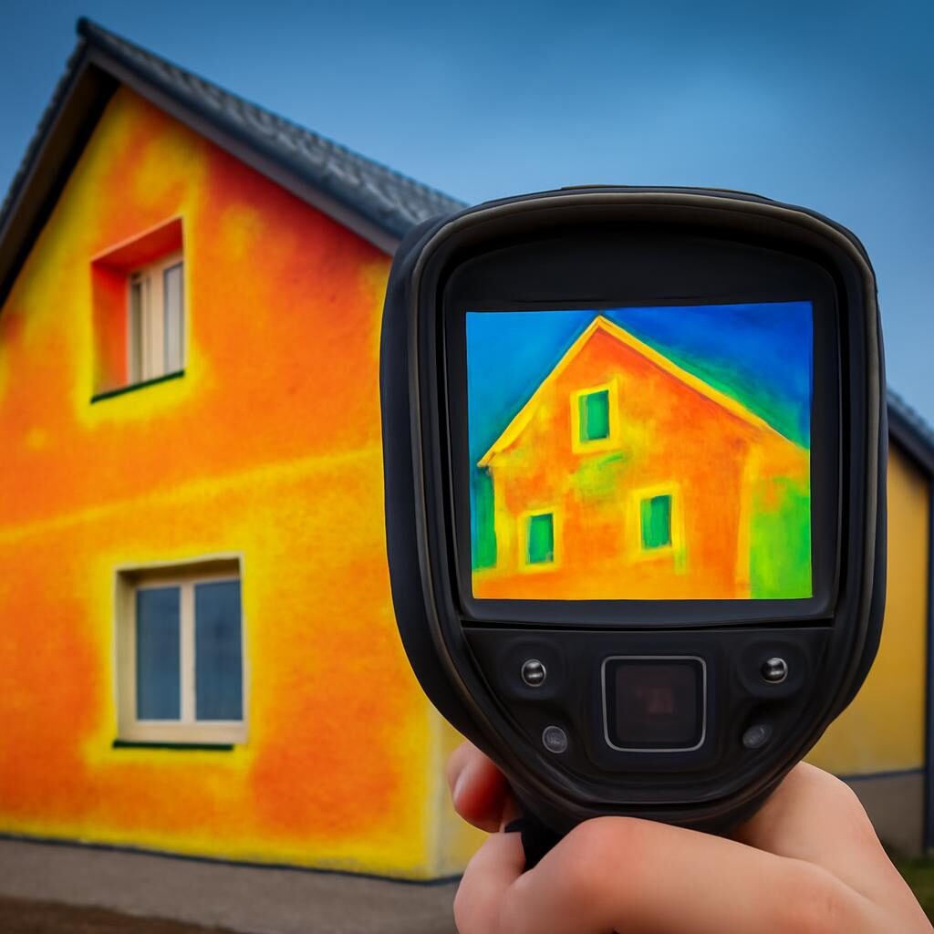 Thermographie infrarouge pont thermique avant apres isolation exterieure